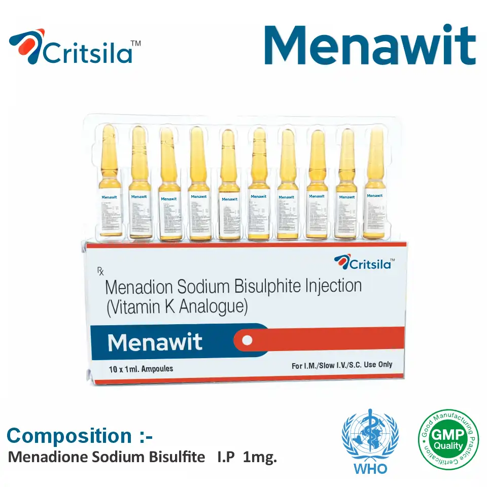 Menadione Sodium Bisulfite (1mg) Injection in PCD Pharma Franchise at Best Price